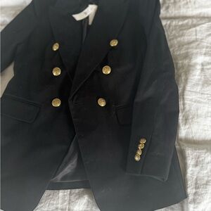 Banana Republic Factory Deep Navy Blazer with Gold Accents